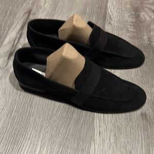 CLOSED BRAND Black Suede & Leather Loafers!